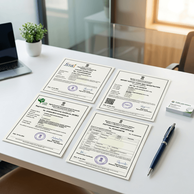 Export certifications and documents