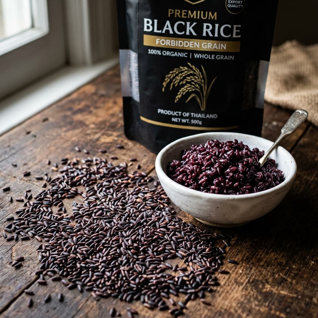 Premium Indian Black Rice export — Nisha Overseas